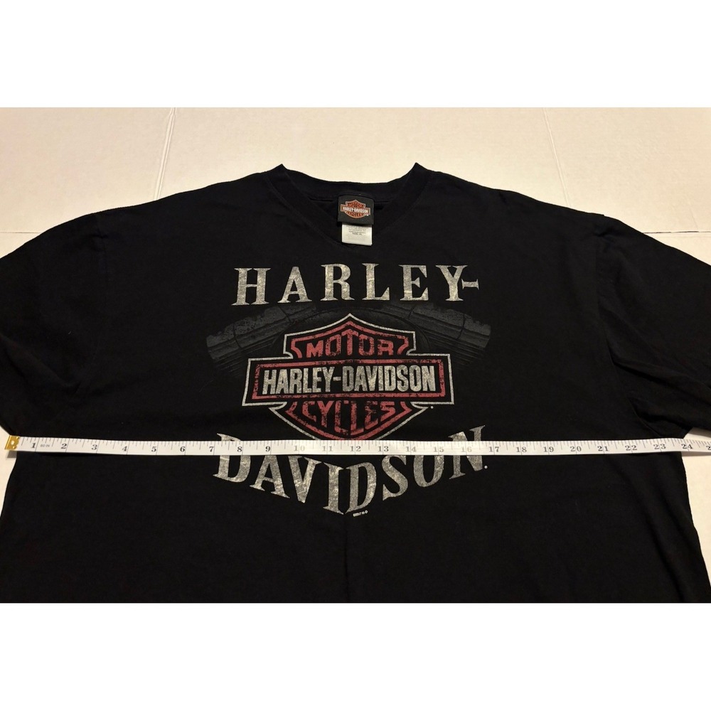 Harley Davidson Men's Black Short Sleeve T-Shirt El Paso TX Barnett Sz XL Logo - Picture 8 of 9